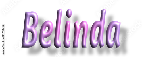 Belinda - pink color - female name - ideal for websites, emails, presentations, greetings, banners, cards, books, t-shirt, sweatshirt, prints, cricut, silhouette,

