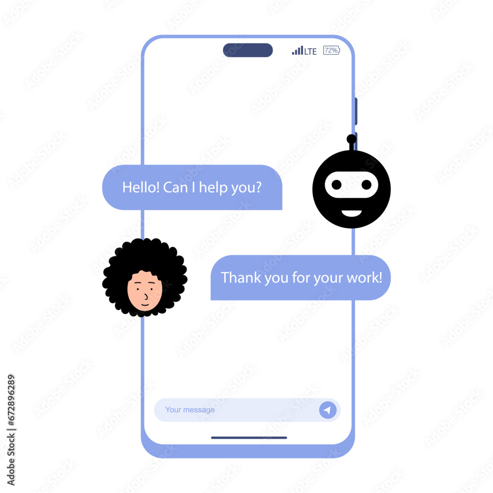 Online correspondence using a smartphone. Communication using devices Online correspondence using a smartphone. Communication using devices