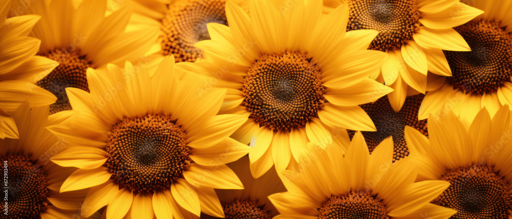 Majestic sunflower cluster a luminous display of nature's beauty. Majestic sunflower cluster a luminous display of nature's beauty.