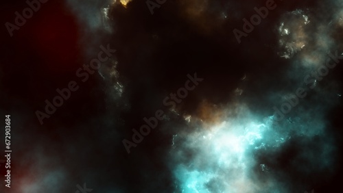 Fototapeta Naklejka Na Ścianę i Meble -  Night sky with clouds/nebula
