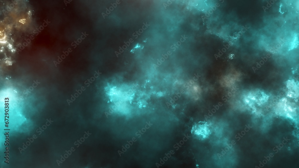 Abstract blue sparkles and smoke on dark background Abstract blue sparkles and smoke on dark background