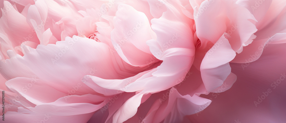 Lush peony petals in macro detail, soft and vibrant. Lush peony petals in macro detail, soft and vibrant.