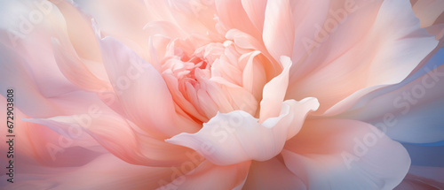 Lush peony petals in macro detail, soft and vibrant. © smth.design