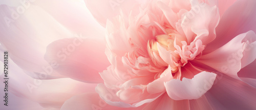 Lush peony petals in macro detail, soft and vibrant.