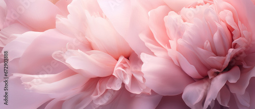 Lush peony petals in macro detail  soft and vibrant.
