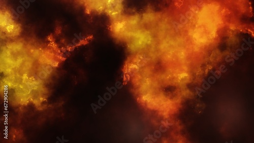 Red galaxy in deep space texture