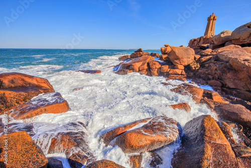 La côte de Granit Rose à Ploumanac'h, Bretagne, France