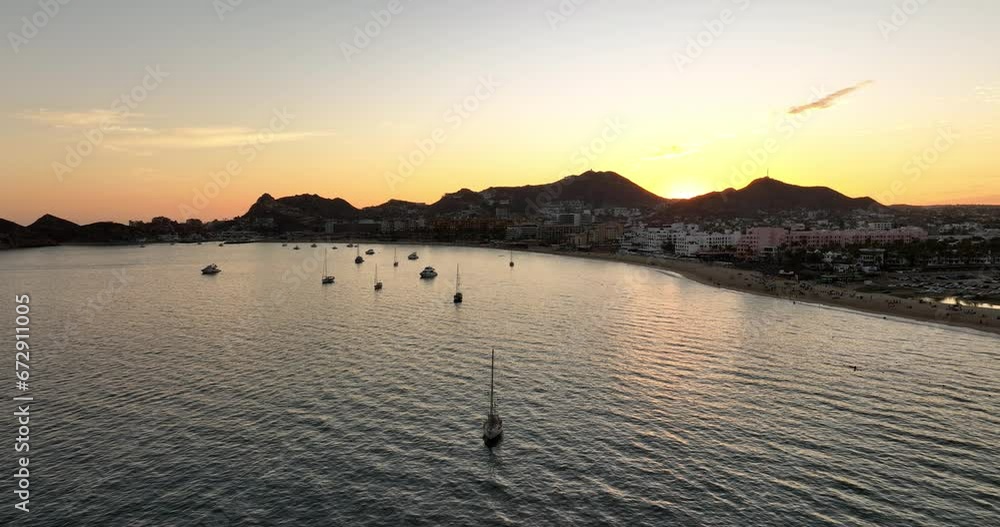 Yacht Haven at Dawn Cabo San Lucas Bay in Morning Light Yacht Haven at Dawn Cabo San Lucas Bay in Morning Light