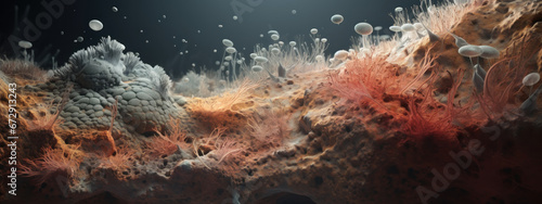 Microscopic world texture, a universe unseen. © smth.design