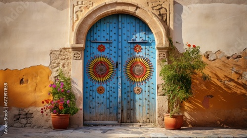 Beautiful old and vintage Moroccan house door  © Sohaib q