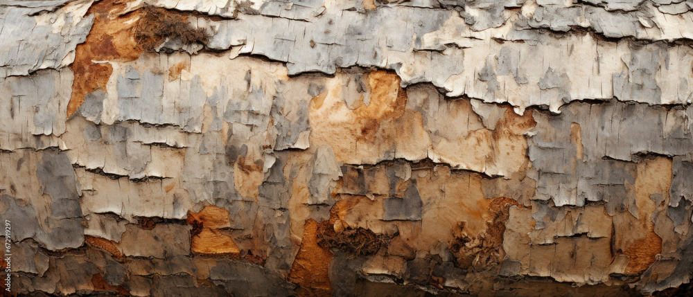 Close-up of birch bark texture Close-up of birch bark texture