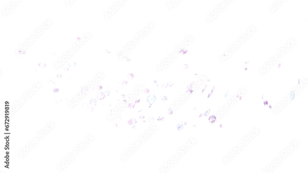 Effect of cold winter wind with snow. White air clouds with snowflakes and ice particles in shape of whirlwind, wave, spray and flow, isolated on transparent background Effect of cold winter wind with snow. White air clouds with snowflakes and ice particles in shape of whirlwind, wave, spray and flow, isolated on transparent background
