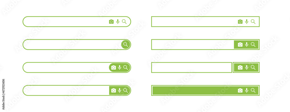 Search bar design element. Search bar for website and user interface, mobile apps. vector illustration. Search address and navigation bar icon. Collection of search form templates for websites Search bar design element. Search bar for website and user interface, mobile apps. vector illustration. Search address and navigation bar icon. Collection of search form templates for websites