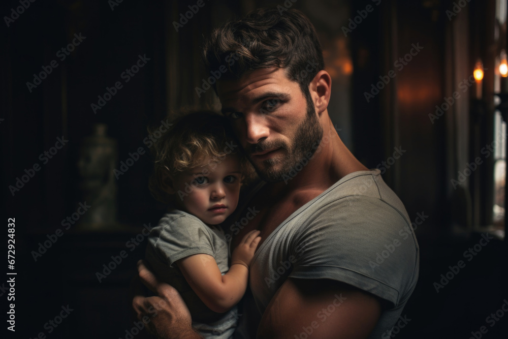 Fatherly love in action: a powerful dad and his little one bonding over shared joy on Father's Day, a testament to the beauty of parental relationships Fatherly love in action: a powerful dad and his little one bonding over shared joy on Father's Day, a testament to the beauty of parental relationships