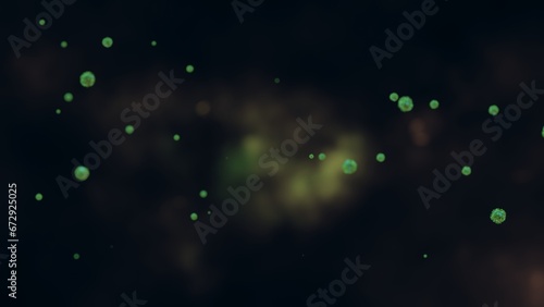 Cuadro en lienzo covid-19, coronavirus outbreak, virus floating in a cellular environment , coron