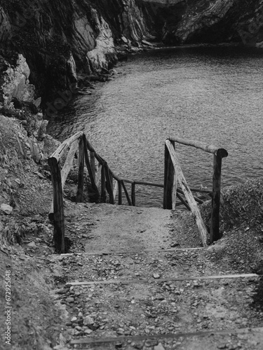 wooden stairs
