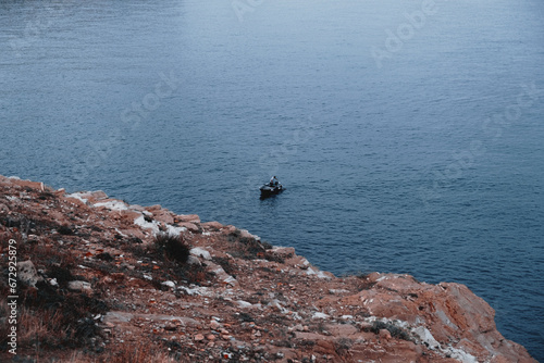 fishing in the sea