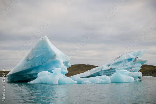 Huge iceberg in Jokulsarlon lake in Iceland