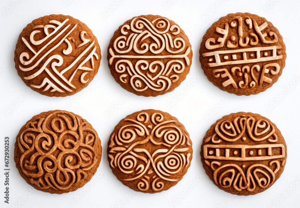 Decorative Round Cookies

