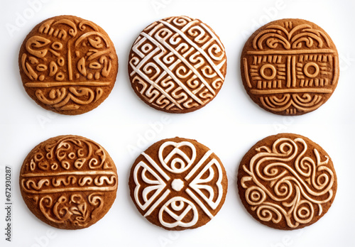 Decorative Round Cookies