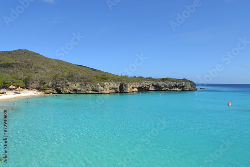 a beautiful beach on an island in the Caribbean Sea © gustavo