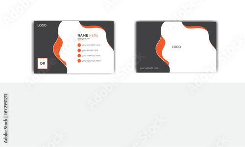Modern Business Card Design Template, Creative Visiting Card with both side