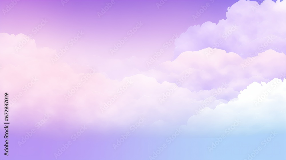 Soft pastel hues blend in a gentle transition, creating a serene and soothing background. This abstract digital artwork features baby blue and lavender colors, evoking a tranquil and peaceful mood