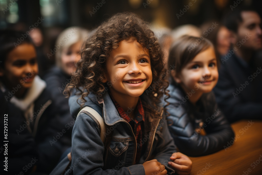 A classroom of students learning about the struggles and achievements of decolonization, fostering a sense of global citizenship. Generative Ai. A classroom of students learning about the struggles and achievements of decolonization, fostering a sense of global citizenship. Generative Ai.