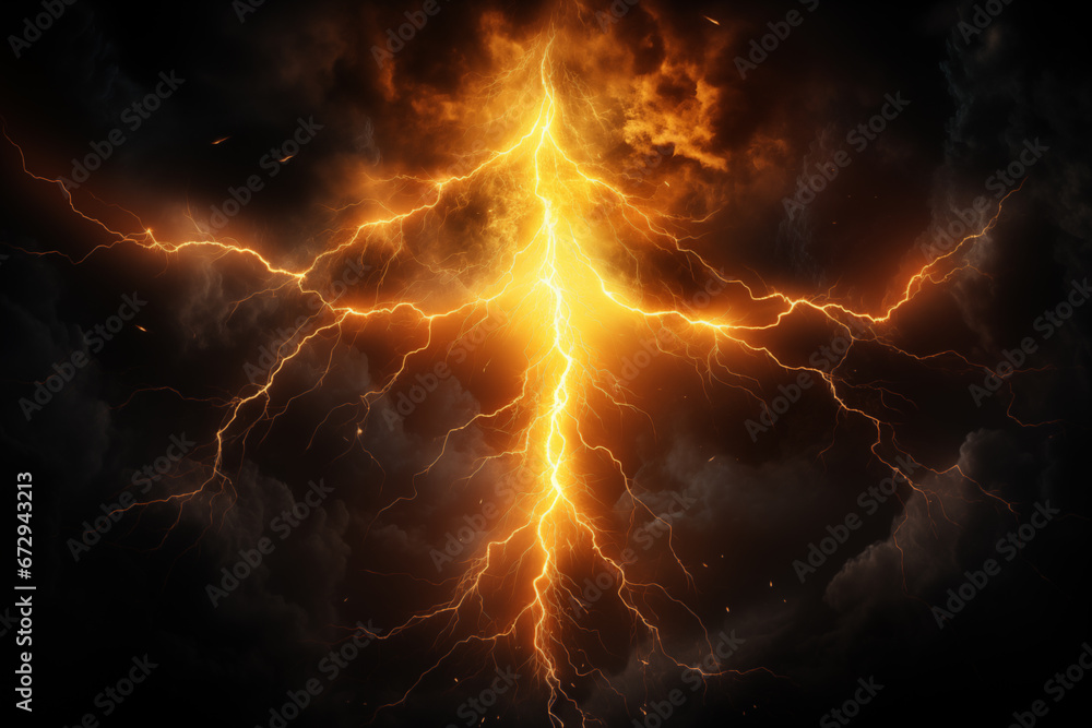lightning in the dark graphic element