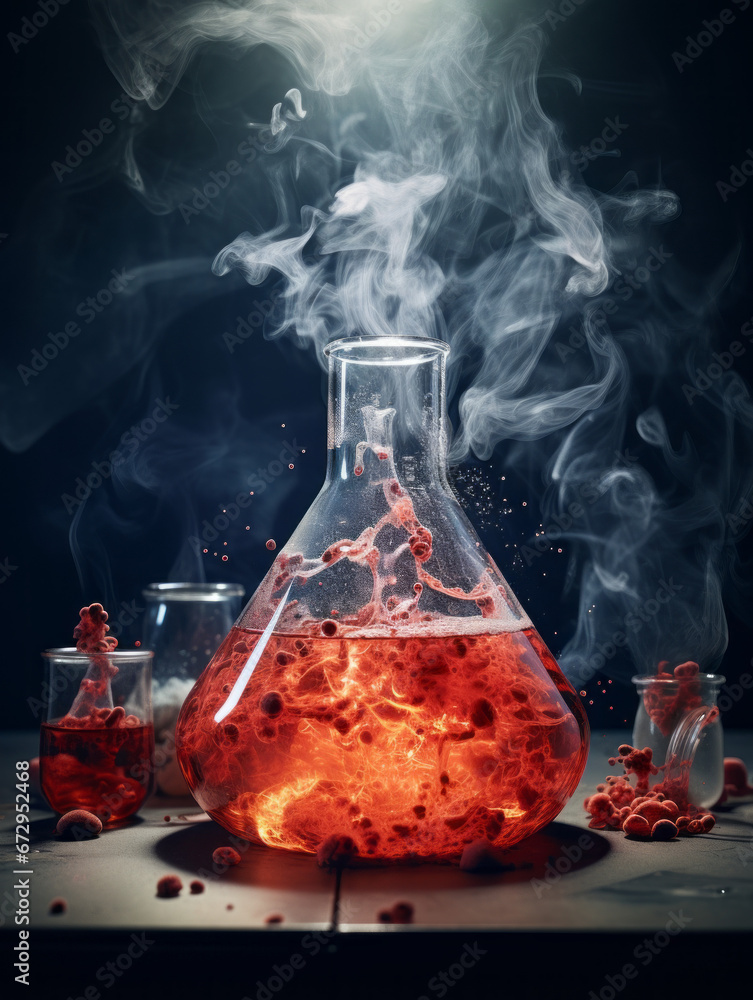 The Eerie Chemistry background - obrazy, fototapety, plakaty 