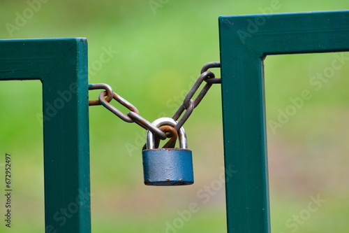 Foto Locked security padlock