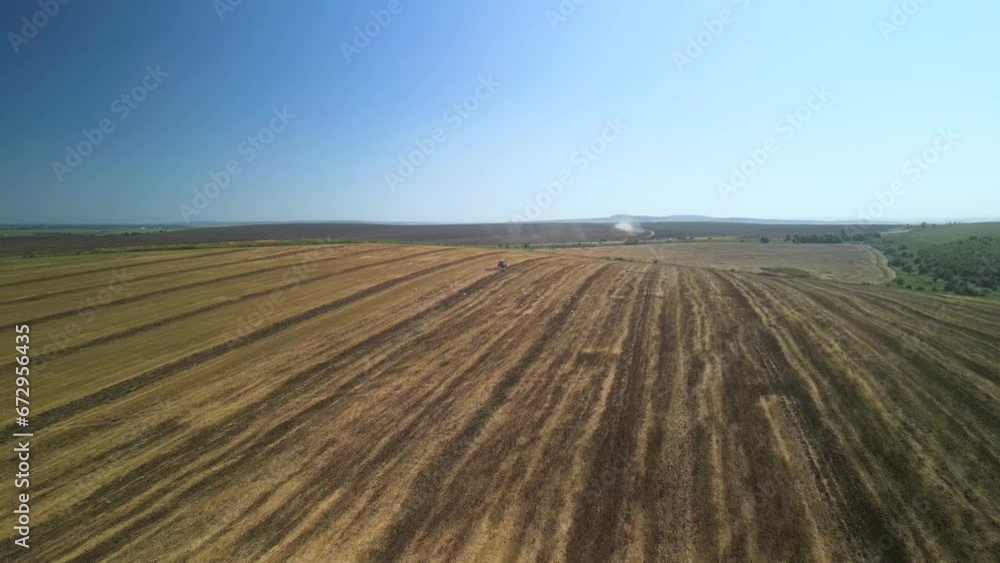 Agricultural field aerial view of farming in Ukraine Agricultural field aerial view of farming in Ukraine
