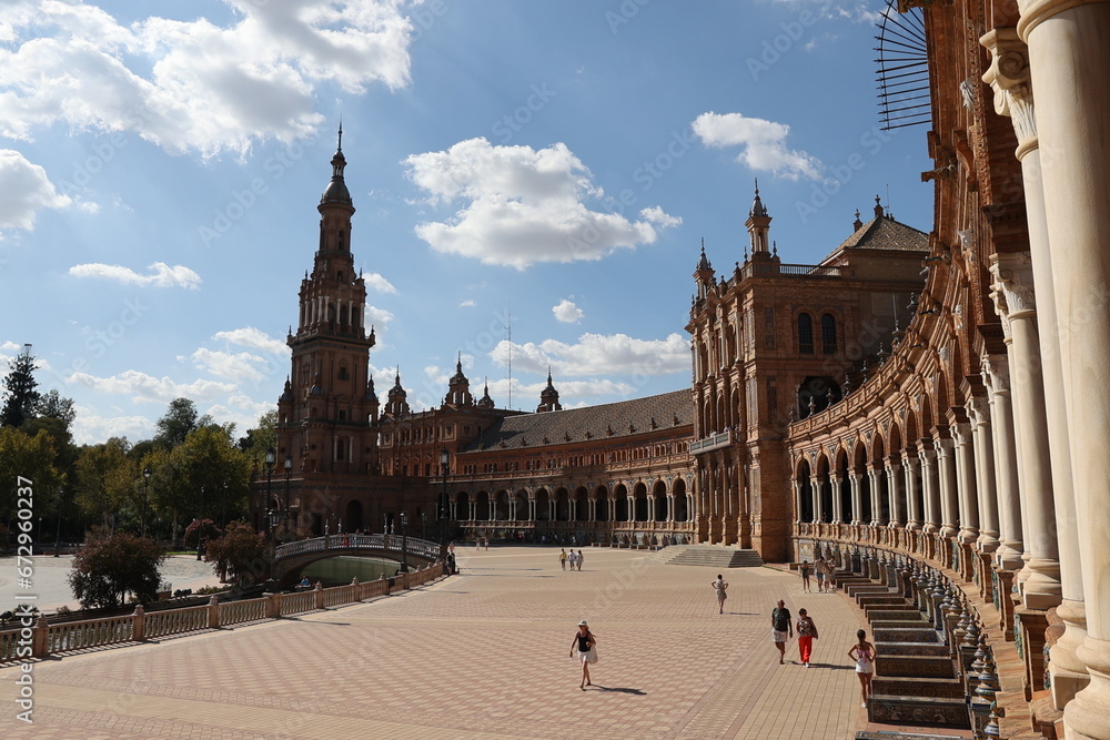 Naklejka premium seville plaza de espana
