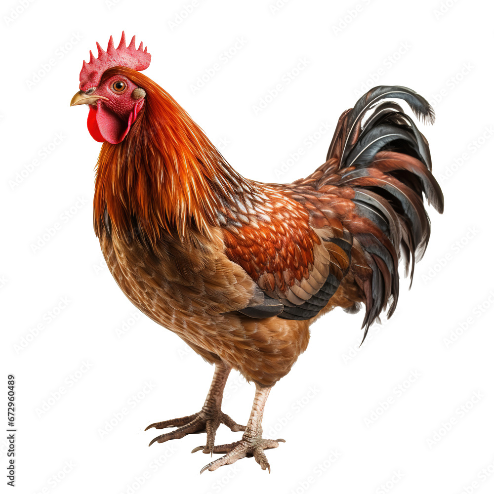 Fototapeta premium Rooster isolated on white background