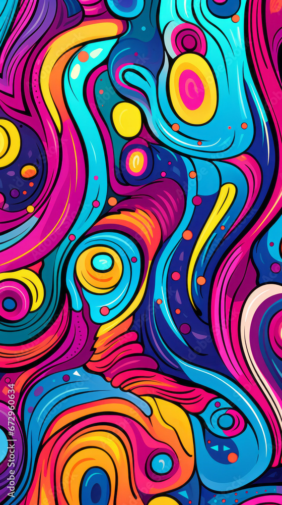 Quirky Colorful modern hand drawn trendy abstract pattern Quirky Colorful modern hand drawn trendy abstract pattern