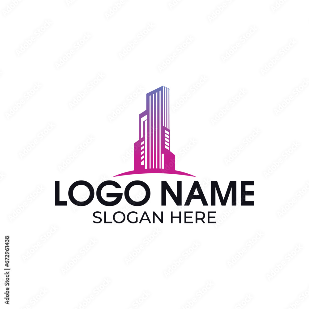 skyline building logo design