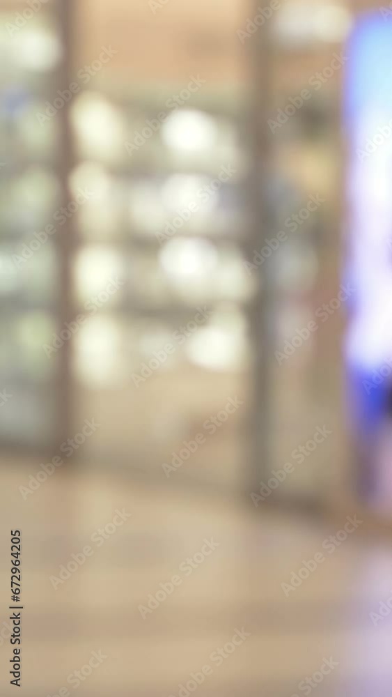 Blurred People Inside City Mall vertical video Blurred People Inside City Mall vertical video