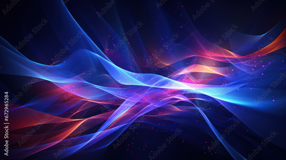 Vibrant Data Flow in Blue on Dark Background Vibrant Data Flow in Blue on Dark Background