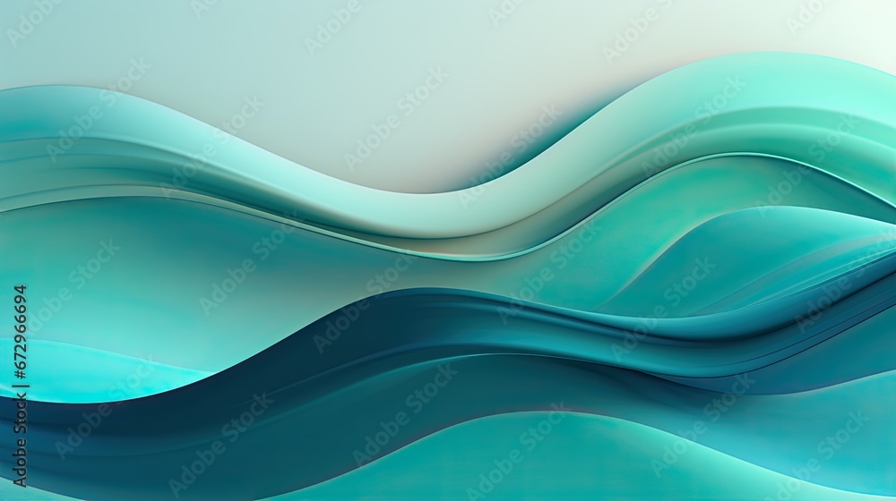 Obraz premium Abstract turqiuous wave background