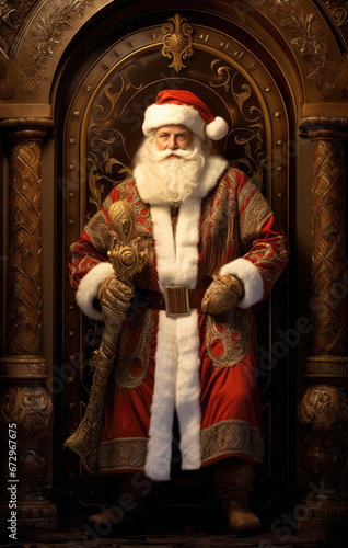 Portrait of Santa Claus standing