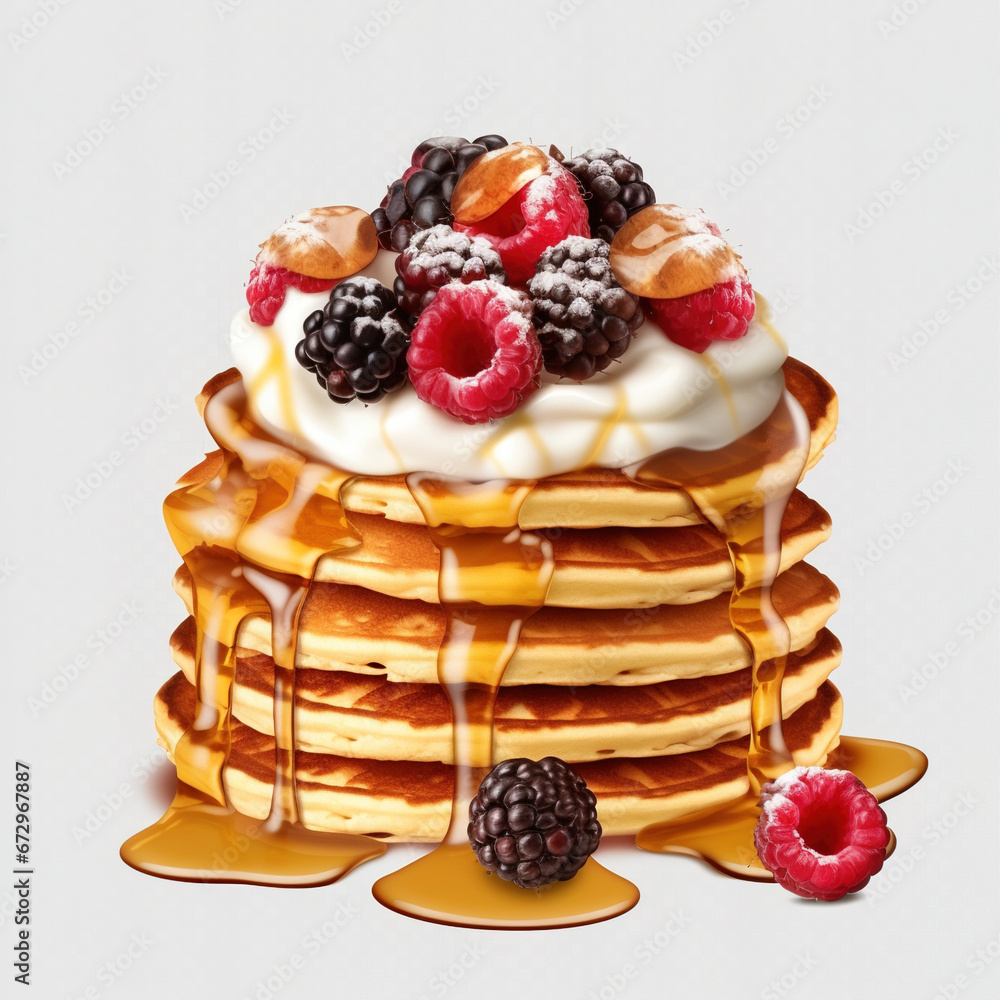 pancakes with berries pancakes with berries