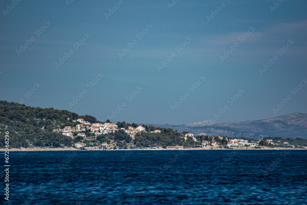 Croatian coast near the town
