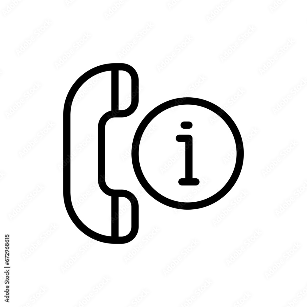Information support helpdesk icon with black outline style. information, internet, technology, web, business, online, symbol. Vector Illustration Information support helpdesk icon with black outline style. information, internet, technology, web, business, online, symbol. Vector Illustration