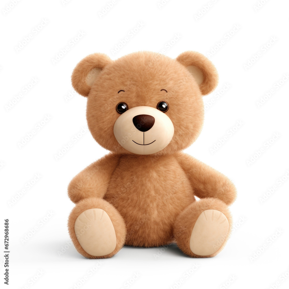 Stuffed Toy Bear Isolated on a White Background Stuffed Toy Bear Isolated on a White Background