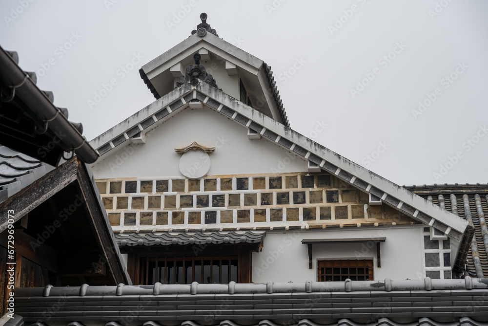 日本の岡山県矢掛町の古くてとても美しい建物 日本の岡山県矢掛町の古くてとても美しい建物