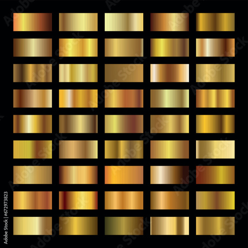 Gold background texture vector icon seamless pattern. Light, realistic, elegant, shiny, metallic and golden gradient illustration. Mesh material. Design for frame, ribbon, coin, abstract