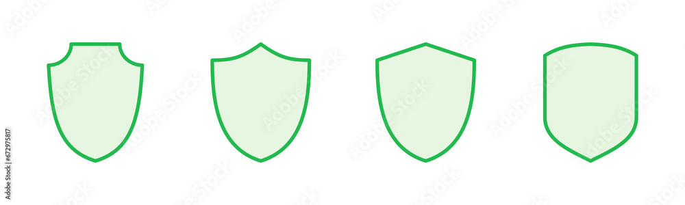 Shield icon set. Protection icon vector. Security vector icon Shield icon set. Protection icon vector. Security vector icon