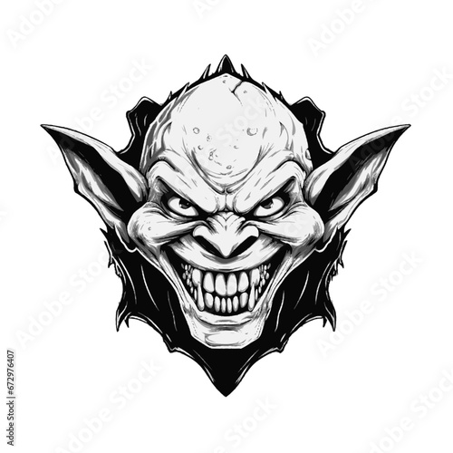 Dungeons and Dragons Goblin Icon - Fantasy, Adventure, Exciting, Mystical - Generative AI Art Image - SVG