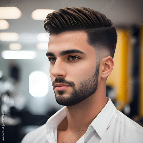 Fototapeta Man's haircut