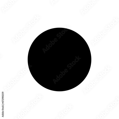 Black circle center transparent background, png. Round circle object for insert object inside, empty logo template. Black circle icon. photo